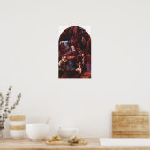 Madonna in de rockgrot door Leonardo da Vinci Poster (Keuken)