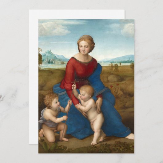 Madonna in de wei | Raphael (Voorkant / Achterkant)