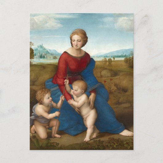 Madonna in de wei | Raphael Briefkaart (Voorkant)