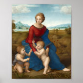 Madonna in de wei | Raphael Poster (Voorkant)