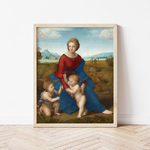 Madonna in de wei   Raphael Poster