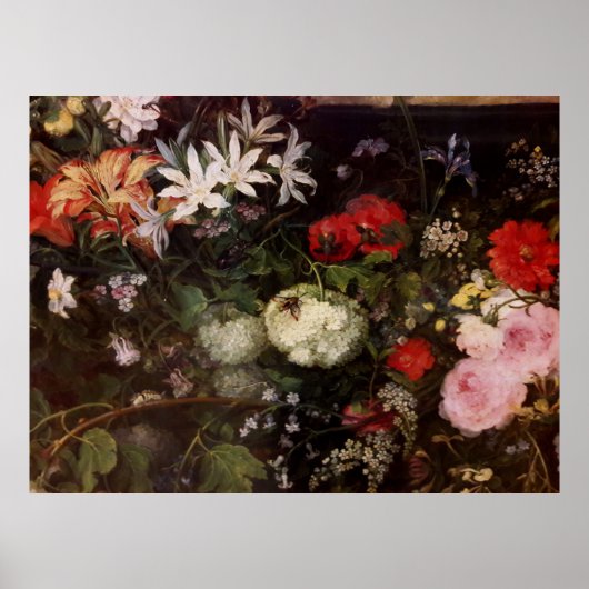 Madonna in een bloemenkrans poster (Voorkant)