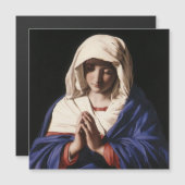 Madonna in gebed religieuze magneet (Voorkant / Achterkant)