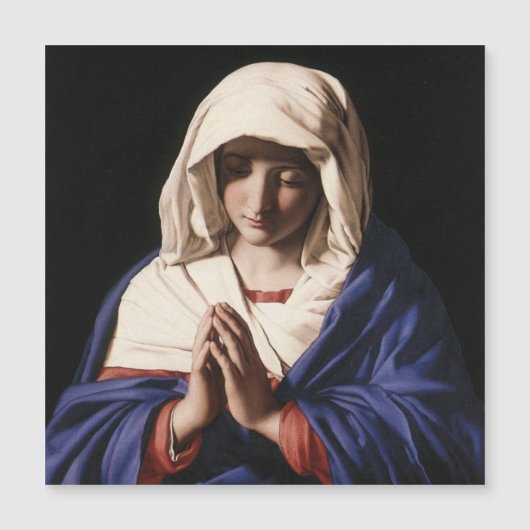 Madonna in gebed religieuze magneet (Voorkant)