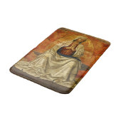 Madonna in Gloria (Maagd Mary Enthroned) Bath Mat (Gekanteld)