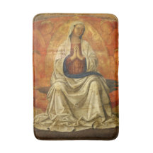 Madonna in Gloria (Maagd Mary Enthroned) Bath Mat