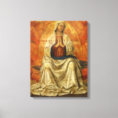 Madonna in Gloria (Maagd Mary Enthroned) Canvas Afdruk (Voorkant)
