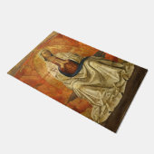 Madonna in Gloria (Maagd Mary Enthroned) Deurmat (Schuin)