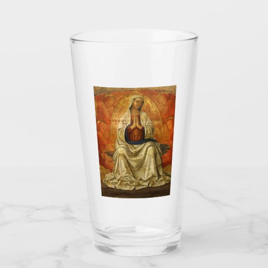 Madonna in Gloria (Maagd Mary Enthroned) Glas (Voorkant)