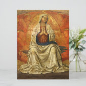 Madonna in Gloria (Maagd Mary Enthroned) Kaart (Staand voorkant)