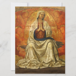 Madonna in Gloria (Maagd Mary Enthroned) Kaart