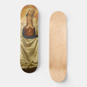 Madonna in Gloria (Maagd Mary Enthroned) Persoonlijk Skateboard (Voorkant)