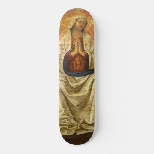 Madonna in Gloria (Maagd Mary Enthroned) Persoonlijk Skateboard (Voorkant)