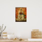 Madonna in Gloria (Maagd Mary Enthroned) Poster (Keuken)