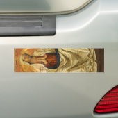 Madonna in Gloria (Tronende Maagd Maria) Bumpersticker (Op auto)