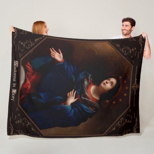 Madonna in Glory by Carlo Dolci Fleece Deken (In situ)