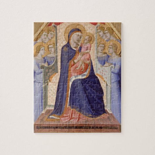 Madonna in Glory, c.1315 (tempera op het paneel) Legpuzzel (Verticaal)