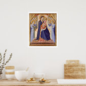 Madonna in Glory, c.1315 (tempera op het paneel) Poster (Keuken)