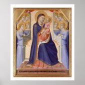 Madonna in Glory, c.1315 (tempera op het paneel) Poster (Voorkant)