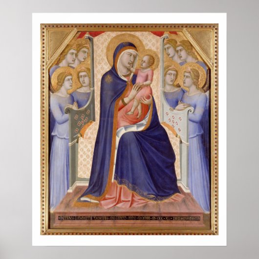 Madonna in Glory, c.1315 (tempera op het paneel) Poster (Voorkant)