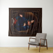 Madonna in Glory door Carlo Dolci Wandkleed (In Situ (horizontaal))