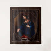 Madonna in Glory door Carlo Dolci Wandkleed (Voorkant)