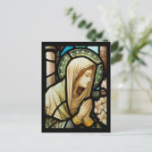 Madonna in het Glas in lood van Prayer Briefkaart (Staand voorkant)