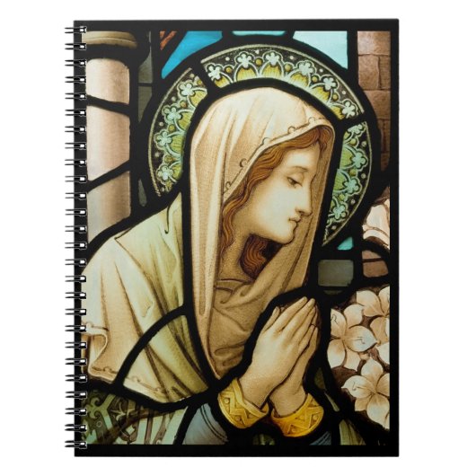 Madonna in het Glas in lood van Prayer Notitieboek (Voorkant)