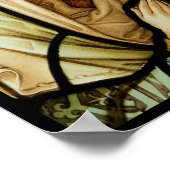 Madonna in het Glas in lood van Prayer Poster (Hoek)