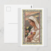 Madonna in het wit briefkaart (Voorkant / Achterkant)
