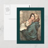 Madonna in Scarf houdt Baby Jesus Briefkaart (Voorkant / Achterkant)