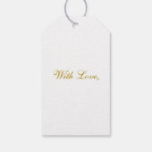 Madonna Jesus Christus Angels Elegant Kerstmis Cadeaulabel (Achterkant)