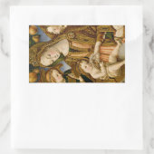 Madonna Jesus Christus Angels Elegant Kerstmis Rechthoekige Sticker (Tas)