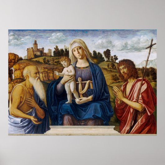 Madonna Kind - Cima da Conegliano Fijne Kunst Post Poster (Voorkant)