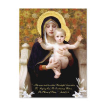 Madonna & Kind door Bouguereau Biblical Citaat