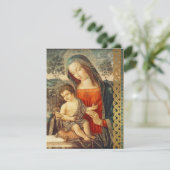 Madonna Kind Klassieke Kunst Religieuze Kerstmis Feestdagenkaart (Staand voorkant)