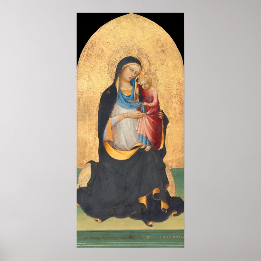 Madonna & Kind - Lorenzo Monaco Fijne Kunst Poster (Voorkant)