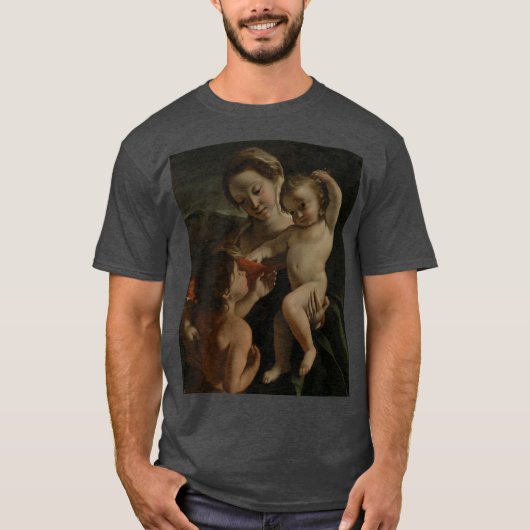 Madonna & Kind met het kind Johannes de Doper T-shirt (Voorkant)