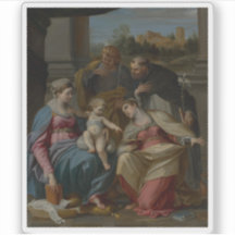 Madonna & Kind met St Lucy, Dominic & Louis van Fr