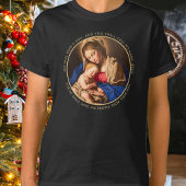 Madonna & Kind Traditionele Religieuze Kerstmis T-shirt