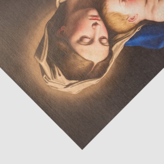 Madonna & Kind Traditionele Religieuze Kerstmis Tissuepapier