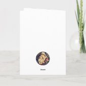 Madonna Kind Vintage Kerst Kaart (Achterkant)
