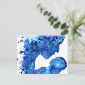 Madonna & Kind waterverf Religieus budget Briefkaart (Staand voorkant)