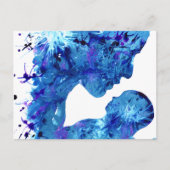 Madonna & Kind waterverf Religieus budget Briefkaart (Voorkant)