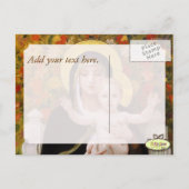 Madonna + kind, witte leugens kerstmis briefkaarte feestdagenkaart (Achterkant)