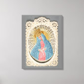 Madonna Koningin van de Hemel op Kant Canvas Afdruk (Voorkant)