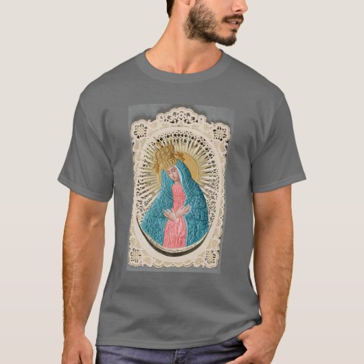 Madonna Koningin van de Hemel op Kant T-shirt (Voorkant)