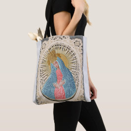 Madonna Koningin van de Hemel op Kant Tote Bag