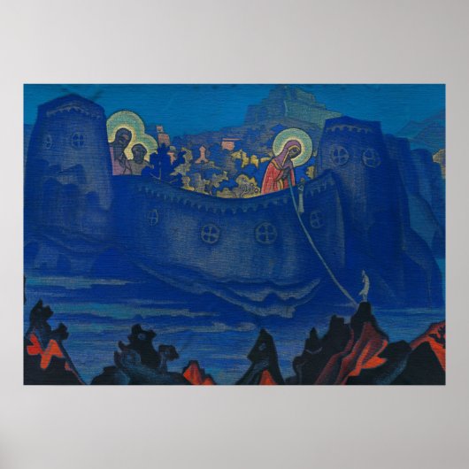 Madonna Laboris door Nicholas Roerich Poster (Voorkant)