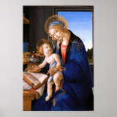 Madonna leert het kind Jezus Sandro Botticelli Poster (Voorkant)